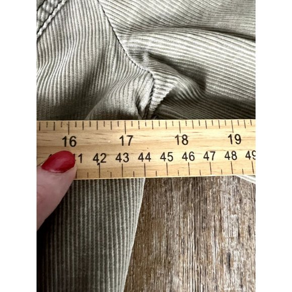 DKNY women's corduroy jacket size M button front, pockets, embroidery - Picture 7 of 8
